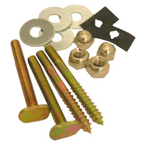 Lasco 04-3653 Toilet Closet Bolt & Screw Set, Brass
