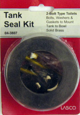 Lasco 04-3807 Toilet Tank To Bowl Bolt Kit & Gasket
