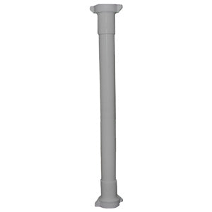 Lasco 03-4347 PVC Double Slip Joint Drain Extension, 1-1/4" x 16", White