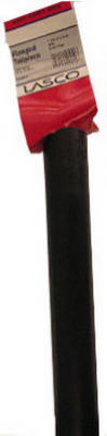 Lasco 03-4349 Plastic Flanged Sink Tailpiece, 1-1/2" x 12", Black