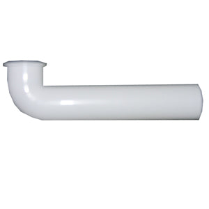 Lasco 03-4259 PVC Tubular Flanged Ell, 1-1/2" x 15", White