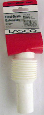 Lasco 03-4315 PVC Flexible Extendable Slip-Joint Drain Tailpiece 1-1/4", White