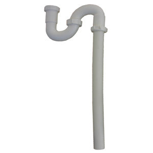 Lasco 03-4339 PVC Lavatory Floor Drain S-Trap, White