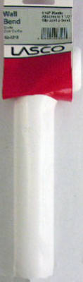 Lasco 03-4219 Plastic Tubular P-Trap Wall Tube, 1-1/2" x 7", White