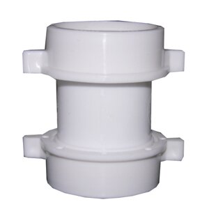 Lasco 03-4271 Plastic Tubular Slip-Joint Both Ends Coupling, White, 1-1/2"