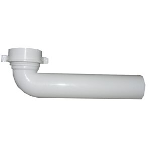 Lasco 03-4243 PVC Tubular Slip-Joint Waste Ell, 1-1/2" x 9", White