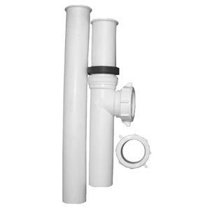 Lasco 03-4207 Plastic Disposal Connector Kit, 1-1/2", White