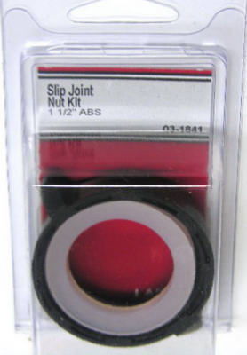 Lasco 03-1841 Plastic Slip Joint Nut Kit 1-1/2", Black