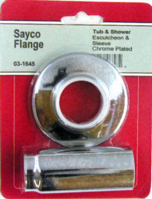 Lasco 03-1645 Sayco® Tub & Shower Tube and Flange Set, Chrome