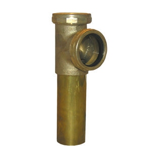 Lasco Slip Joint Drain End Outlet Tee & Tailpiece 1-1/2", Brass