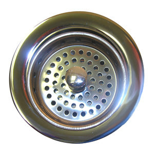 Lasco 03-1039 Kohler Heavy Duty Kitchen Sink Strainer, Chrome Plated Brass