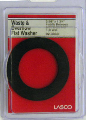 Lasco Bathtub Waste Drain Shoe Flat Washer 1-3/4" x 2-5/8", Rubber
