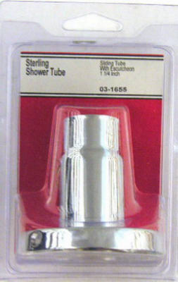 Lasco 03-1653 Sterling Diverter Tub/Shower Tube & Flange Set, Chrome Plated