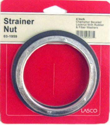 Lasco 03-1959 Die Cast Kitchen Sink Basket Strainer Nut Kit with Washers, 4"