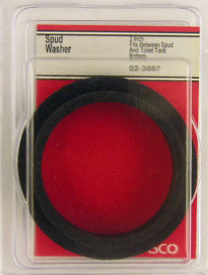 Lasco 02-3057 Rubber Toilet Flanged Spud Washer, 2"