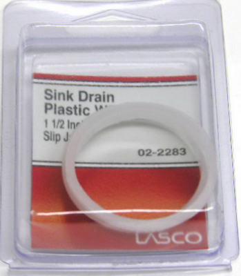 Lasco 02-2283 Polyethylene Beveled Slip Joint Washer, 2-Pack