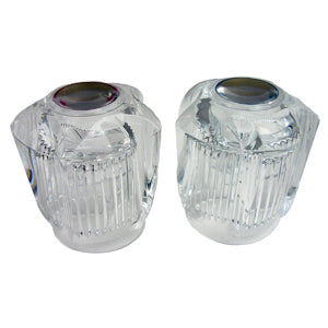 Lasco 01-4019 Apapt-A-Handle Universal Clear Acrylic Large Faucet Handle, Pair