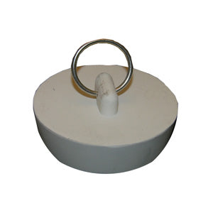 Lasco 02-3215 Hollow Rubber Sink Stopper, White