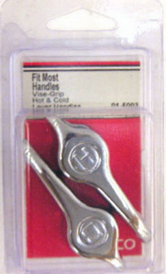 Lasco 01-5003 Fit-Most-Handles Vice Grip Lever Faucet Handle, Chrome, Pair