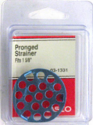 Lasco 03-1331 3-Prong Snap In Drain Strainer 1-5/8", Chrome