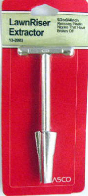 Lasco 13-2003 PVC Sprinkler Pipe Nipple Tee Handle Extractor, 1/2" To 3/4"