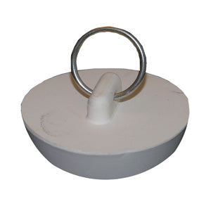 Lasco 02-3211 Hollow Rubber Sink Stopper, White