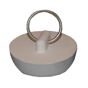 Lasco 02-3205 Hollow Rubber Sink Stopper, White