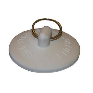 Lasco 02-3231 Rubber Sink Stopper, White