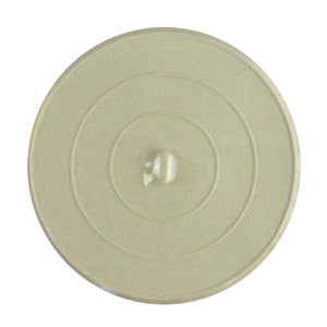 Lasco 02-3311 Universal-Fit Flat Suction Type Rubber Sink Stopper, 4-3/4", White