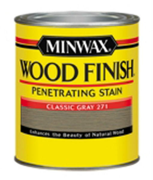 Minwax® 227614444 Wood Finish™ Penetrating Wood Stain, Classic Gray (271), 1/2 Pt
