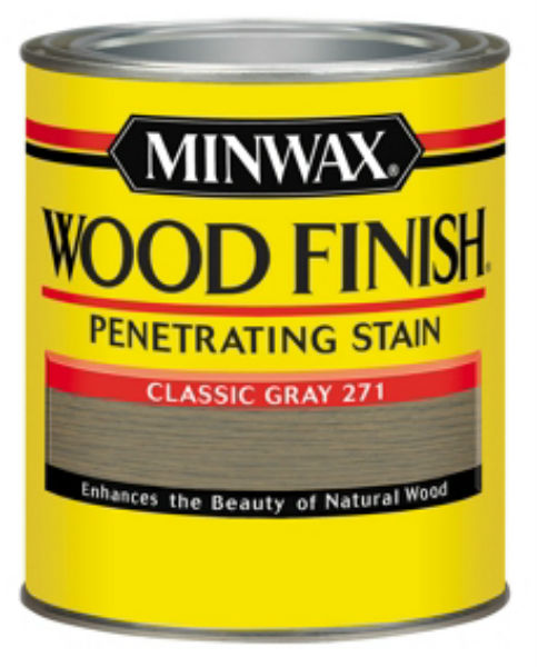Minwax® 70048 Wood Finish™ Penetrating Wood Stain, Classic Gray (271), 1 Qt