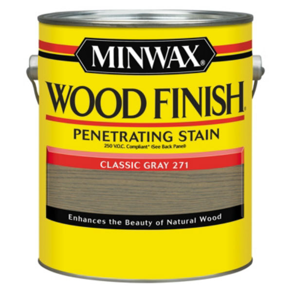 Minwax® 71098 Wood Finish™ 250 VOC Compliant Penetrating Stain, Classic Gray, 1 Gal