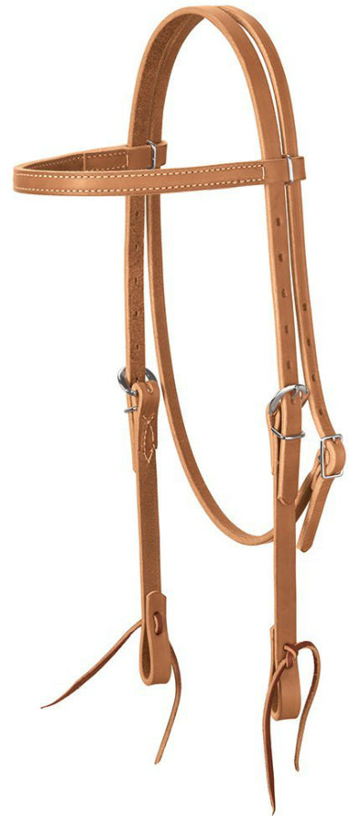 Weaver 10-0347 Harness Leather Headstall, Golden Brown, 5/8"