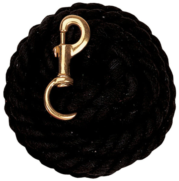 Weaver 35-1910-BK Soft Cotton Lead Rope, Black, 5/8" x 10'