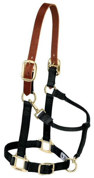 Weaver 35-6024-BK Breakaway Original Adjustable Chin & Throat Snap Halter, Black