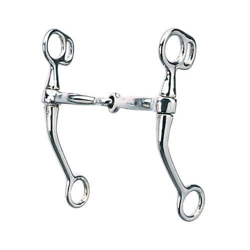 Weaver CA-3120 Tom Thumb Snaffle Bit, 5" Mouth, Chrome Plated