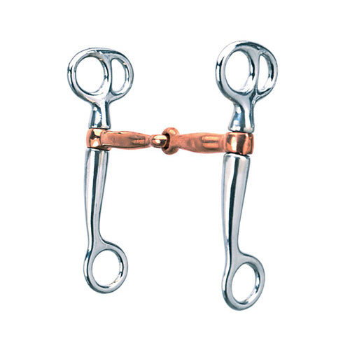 Weaver CA-3850 Tom Thumb Snaffle Bit, Chrome Plated