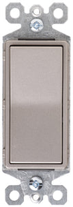 Pass & Seymour Grounded Single Pole Switch, 15A, Nickel