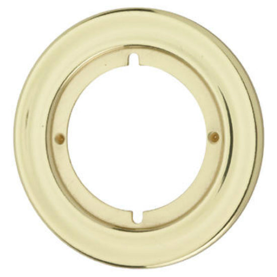 Kwikset® 293-3-CP Round Trim Rosette, Polished Brass