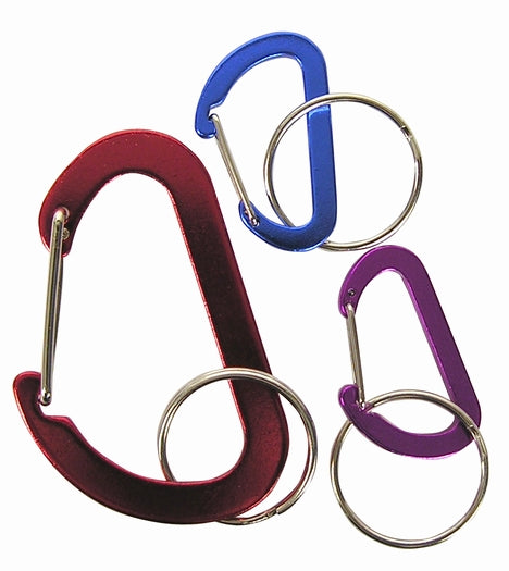 Custom Accessories 32004 Flat D-Ring Keychain, Assorted, 3-Piece