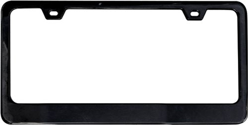 Custom Accessories 92870 Classic Style Metal License Plate Frame, Black
