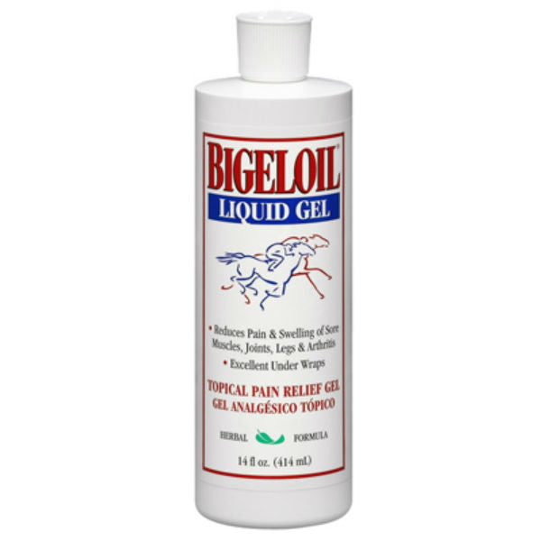 Bigeloil 427947 Liquid Fast-Acting Gel Liniment for Horses, 14 Oz