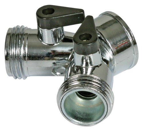 Camco 20113 Garden Hose Shut Off Valve, Y Metal