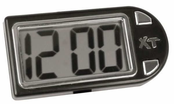 Custom Accessories 25211 High Tech Style Digital Clock, Onyx