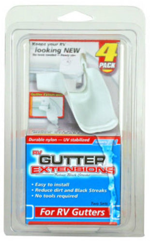 Camco 42123 Gutter Extensions For RV Gutters, 4-Pack