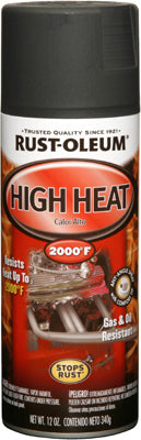 Rust-Oleum® 248903 Automotive High Heat Enamel, 12 Oz, Flat Black