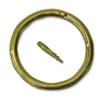 Ideal 7002 Self Piercing & Durable Brass Bull Ring, 3"