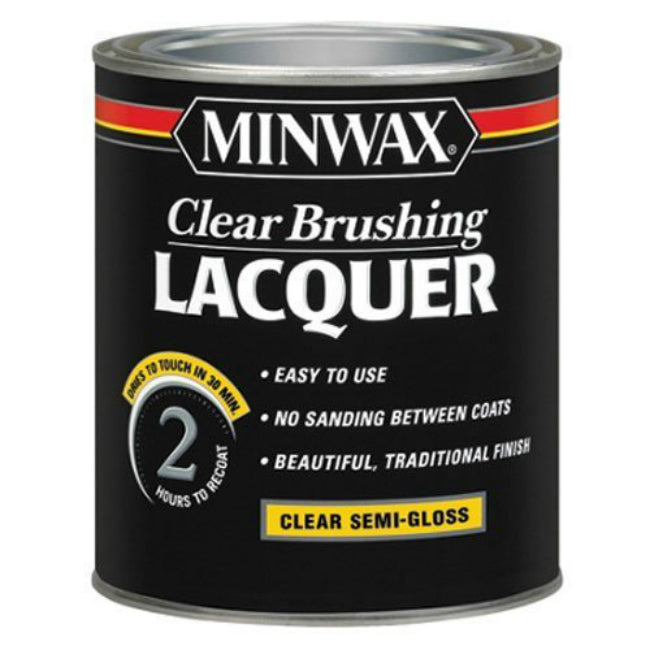 Minwax® 15505 Clear Brushing Lacquer, 1-Qt, Clear Semi-Gloss