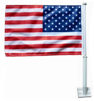 Annin 71808 U.S. Nylon Car Flag and Bracket, 11" x 18"