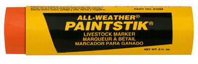 All-Weather 61024 Paintstik Livestock Marker, Orange